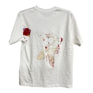 New‎ Mens Uniqlo Final Fantasy FF6 White Crewneck Short Sleeve T-shirt Shirt XS